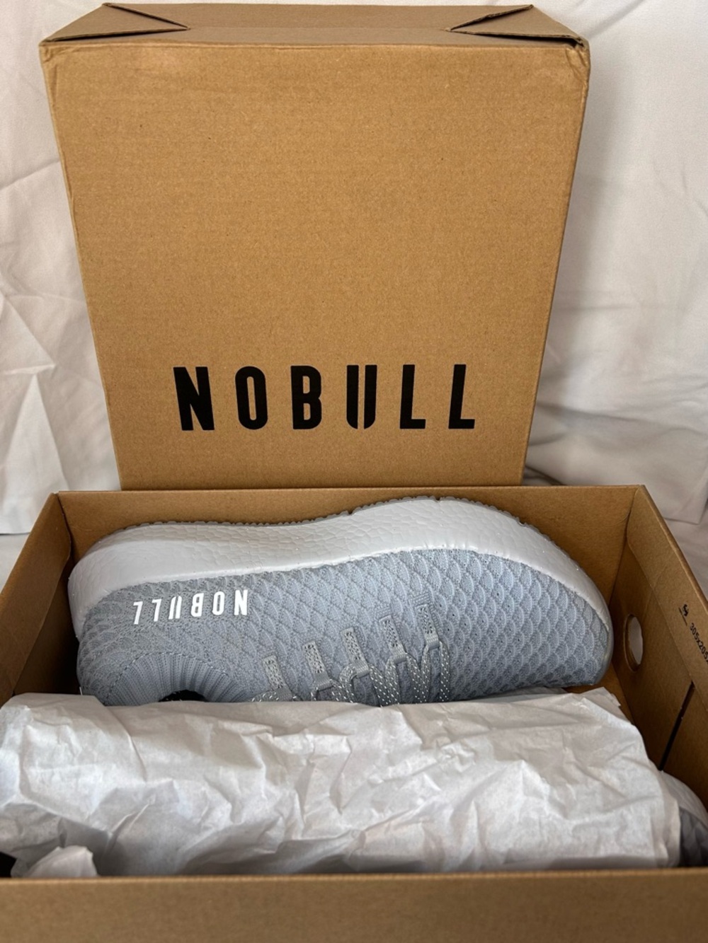 NOBULL Light Gray Knit Trainer Sneakers - Picture 3 of 3